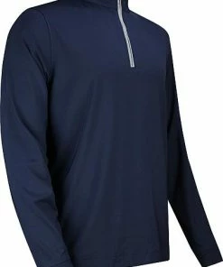 FootJoy Lightweight Solid Midlayer Quarter-Zip Golf Pullovers - FJ Logo Tour Available
