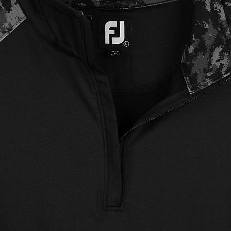 FootJoy Camo Color Block Midlayer Quarter-Zip Golf Pullovers - FJ Tour Logo Available - Image 3