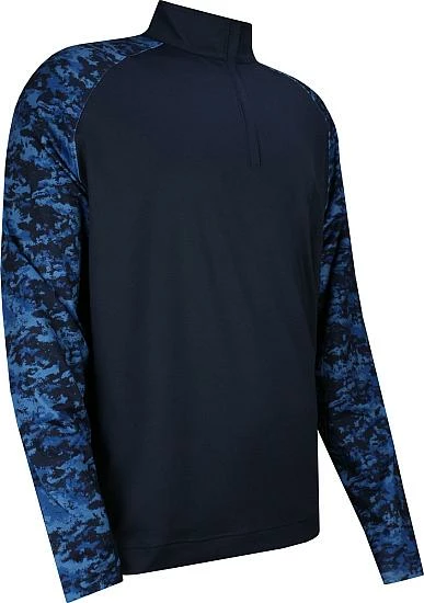 FootJoy Camo Color Block Midlayer Quarter-Zip Golf Pullovers - FJ Tour Logo Available - Image 4