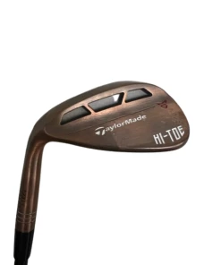 LEFTY TaylorMade Copper HI-TOE 58* Wedge, Black AMT Stiff Flex