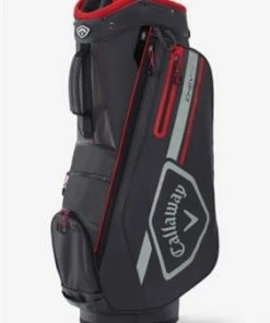 Callaway Chev 14 Cart Bag, Charcoal/Red