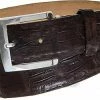 Links & Kings Caiman Crocodile Leather Golf Belts