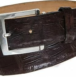 Links & Kings Caiman Crocodile Leather Golf Belts