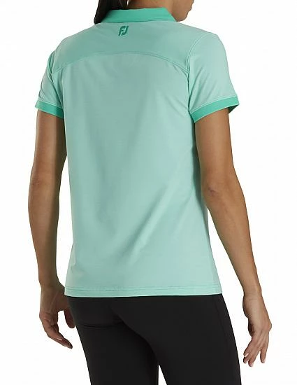 FootJoy Women's Stretch Lisle End On End Open Collar Golf Shirts - FJ Tour Logo Available - Image 6