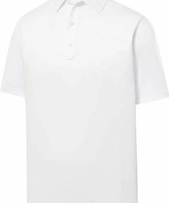 FootJoy ProDry Performance Solid Lisle Set-On Placket Golf Shirts - FJ Tour Logo Available