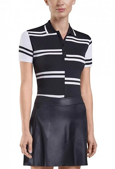 G/Fore Women's Offset Stripe Golf Shirts - Image 3