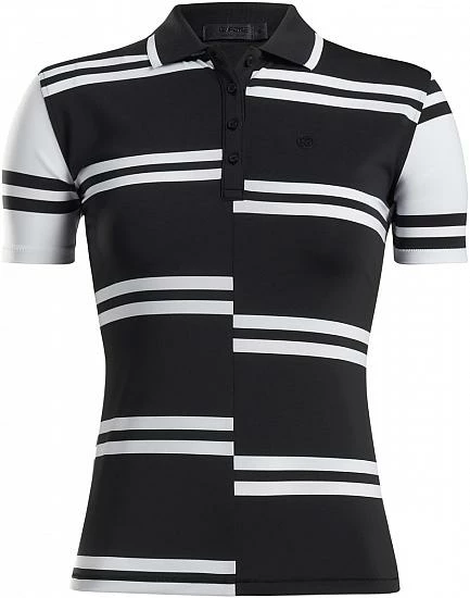 G/Fore Women's Offset Stripe Golf Shirts - Image 4