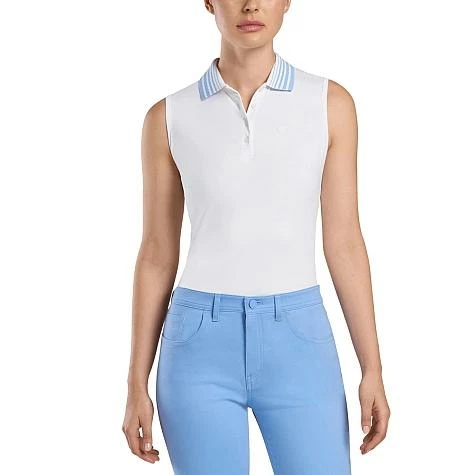 G/Fore Women's Pleated Collar Sleeveless Golf Shirts - Image 2
