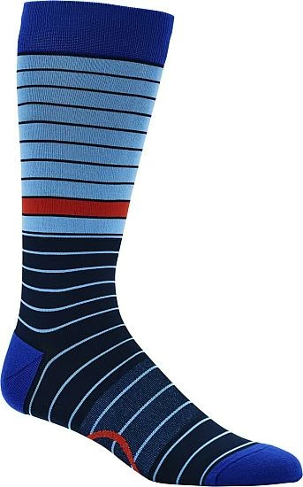 G/Fore Mixed Stripe Crew Golf Socks - Single Pairs