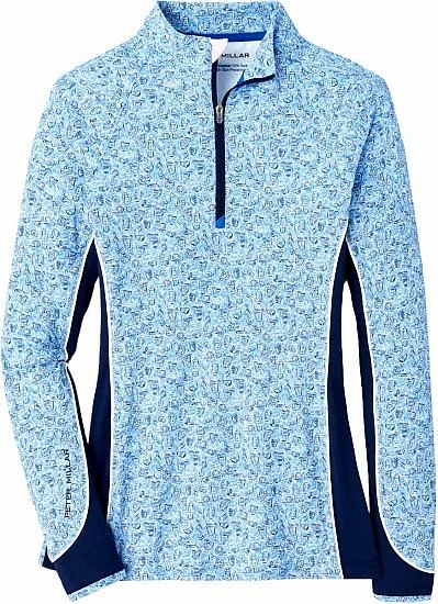 Peter Millar Women's Lightweight Sun Comfort Golf Base Layers - Blue Transfusions - Image 4