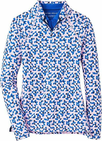 Peter Millar Women's Perth Raglan-Sleeve Quarter-Zip Golf Pullovers - Distressed Geo - Image 4