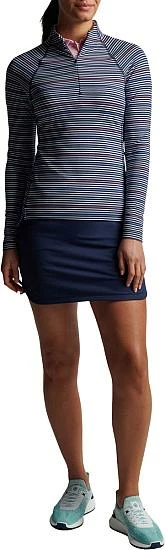 Peter Millar Women's Perth Raglan-Sleeve Metallic Stripe Quarter-Zip Golf Pullovers - Image 3