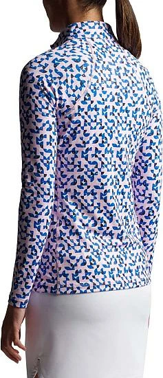 Peter Millar Women's Perth Raglan-Sleeve Quarter-Zip Golf Pullovers - Distressed Geo - Image 2