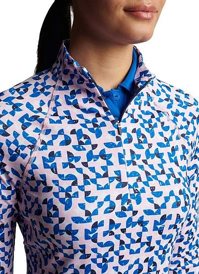 Peter Millar Women's Perth Raglan-Sleeve Quarter-Zip Golf Pullovers - Distressed Geo - Image 5
