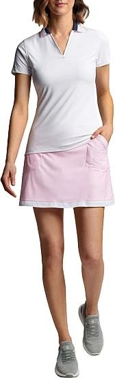 Peter Millar Women's Louise Eyelet Collar Drop-V Golf Shirts - Image 4