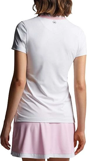 Peter Millar Women's Louise Eyelet Collar Drop-V Golf Shirts - Image 3