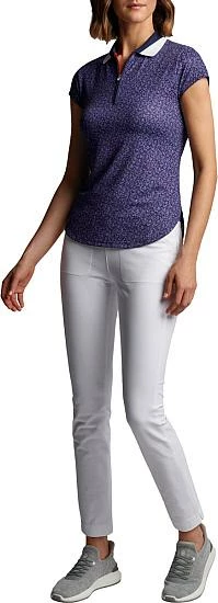 Peter Millar Women's Bianca Cap-Sleeve Quarter-Zip Golf Shirts - Image 3