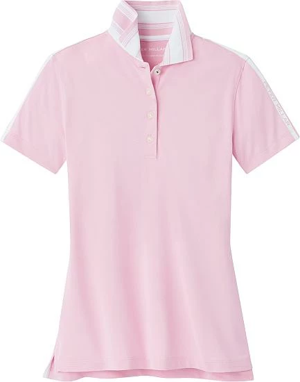 Peter Millar Women's Hicks Stripe Collar Sport Mesh Golf Shirts - Image 4