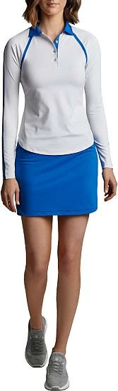 Peter Millar Women's Suggs Inset Stripe Long Sleeve Golf Shirts - Image 3