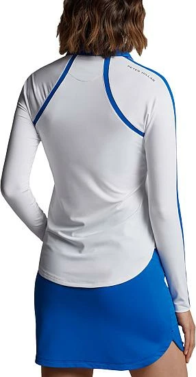 Peter Millar Women's Suggs Inset Stripe Long Sleeve Golf Shirts - Image 2