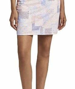 Peter Millar Women's Performance Alice Petal Hem Patchwork Golf Skorts