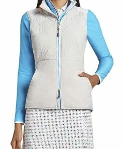 Peter Millar Women's Lizzie Hybrid Quilted Full-Zip Golf Vests