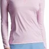 Peter Millar Women's Lightweight Sun Golf Base Layers - Pink Golf Tees