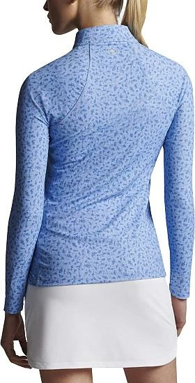 Peter Millar Women's Perth Raglan-Sleeve Quarter-Zip Golf Pullovers - Blue English Floral - Image 2