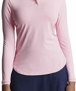 Peter Millar Women's Opal Stretch Jersey Long Sleeve Golf Shirts