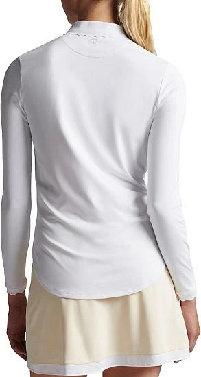 Peter Millar Women's Opal Stretch Jersey Long Sleeve Golf Shirts - Image 6