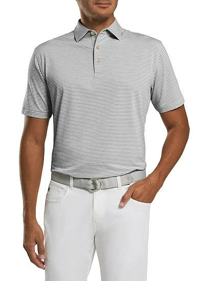 Peter Millar Hales Stripe Stretch Jersey Golf Shirts - Image 4