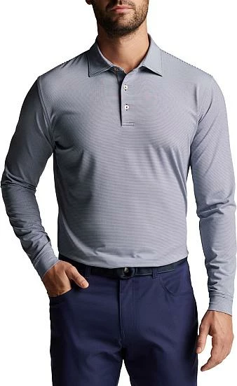 Peter Millar Jubilee Performance Jersey Long Sleeve Golf Shirts - Image 5