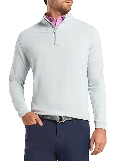 Peter Millar Perth Stretch Loop Terry Quarter-Zip Golf Pullovers