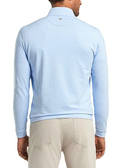 Peter Millar Perth Stretch Loop Terry Mini Stripe Quarter-Zip Golf Pullovers - Image 2
