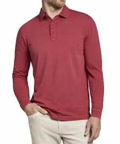 Peter Millar Lava Wash Long Sleeve Golf Shirts