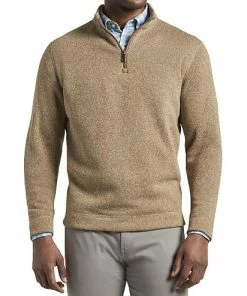 Peter Millar Crown Sweater Fleece Quarter-Zip Golf Pullovers