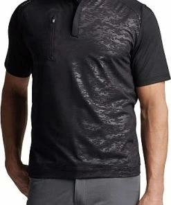 Peter Millar Forge Camo Performance Quarter-Zip Golf Vests