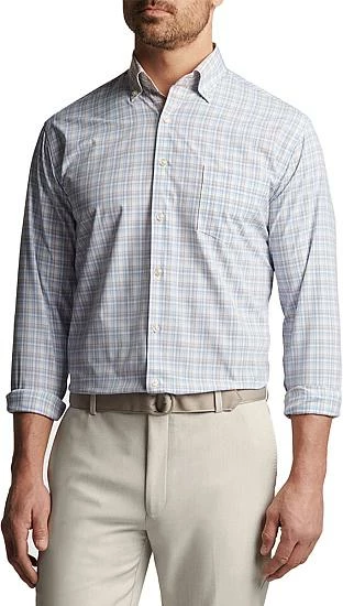 Peter Millar Saltwood Performance Poplin Sport Woven Button-Downs