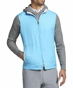 Peter Millar Crown Crafted Thermal Block Reversible Golf Vests