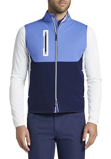 Peter Millar Hyperlight Colorblock Fuse Hybrid Full-Zip Golf Vests
