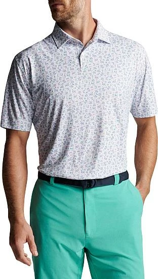 Peter Millar Featherweight Sangria Season Golf Shirts - Image 2