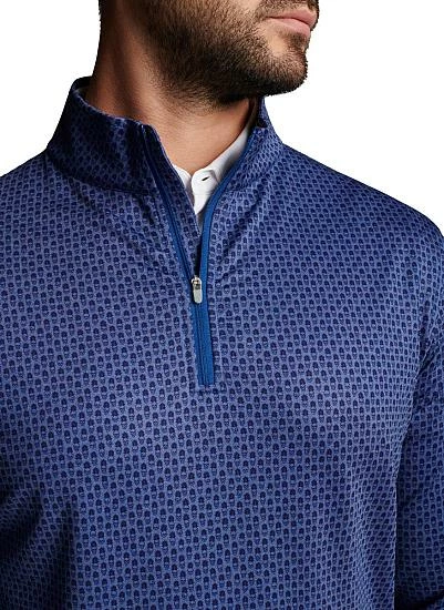 Peter Millar Perth Piña Skullada Performance Quarter-Zip Golf Pullovers - Image 4