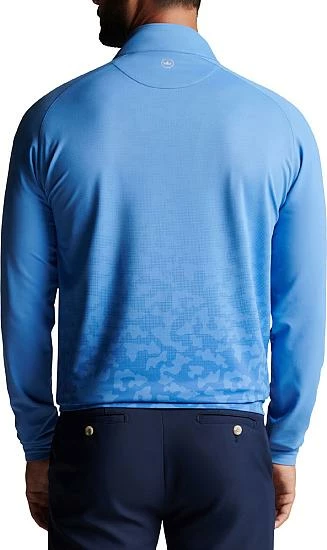Peter Millar Perth Dip Dye Camo Performance Quarter-Zip Golf Pullovers - Image 2