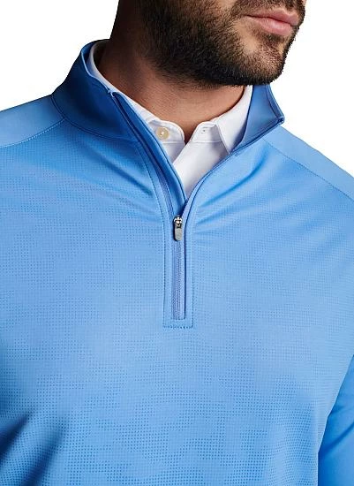 Peter Millar Perth Dip Dye Camo Performance Quarter-Zip Golf Pullovers - Image 3