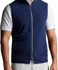 Peter Millar Thermal Flow Micro Fleece Full-Zip Golf Vests
