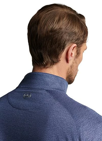 Peter Millar Crown Crafted Stealth Paisley Performance Quarter-Zip Golf Pullovers - Tour Fit - Image 4