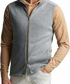Peter Millar Crown Crafted Match Full-Zip Golf Vests - Tour Fit
