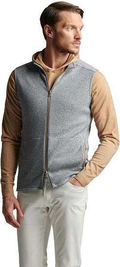 Peter Millar Crown Crafted Match Full-Zip Golf Vests - Tour Fit