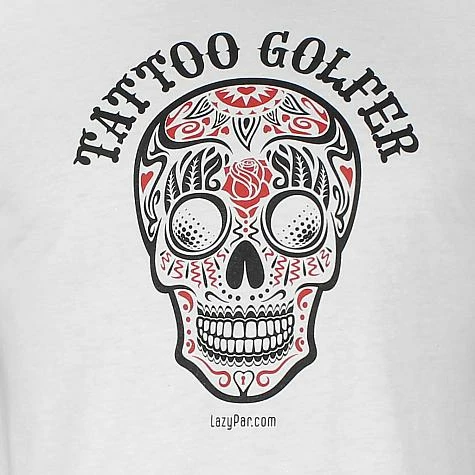 LazyPar Tattoo Golfer Casual T-Shirts - ON SALE - Image 2