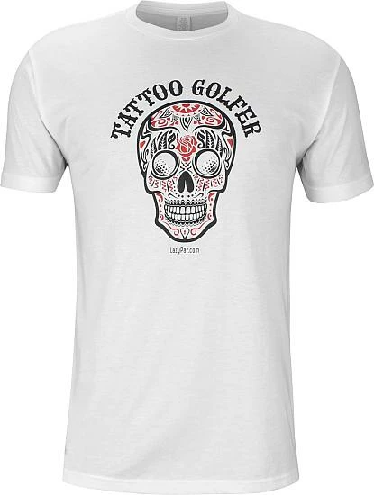 LazyPar Tattoo Golfer Casual T-Shirts - ON SALE